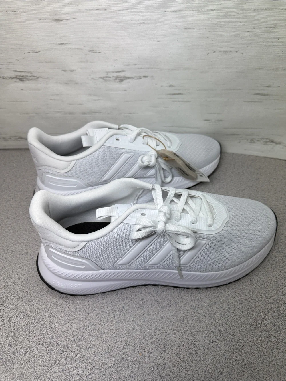 adidas White Mesh Athletic Running Sneakers